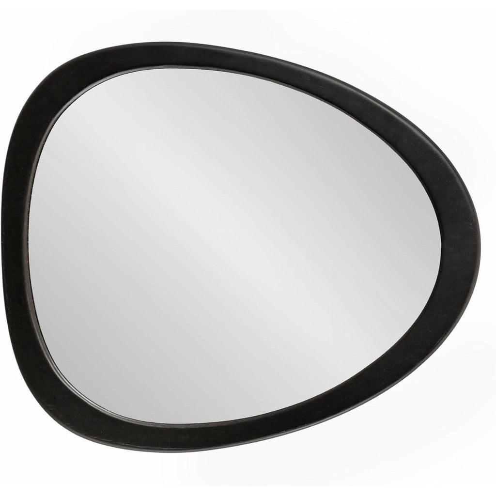 Mckinder Mid Century Wall Mirror 24x28 Black Geometric