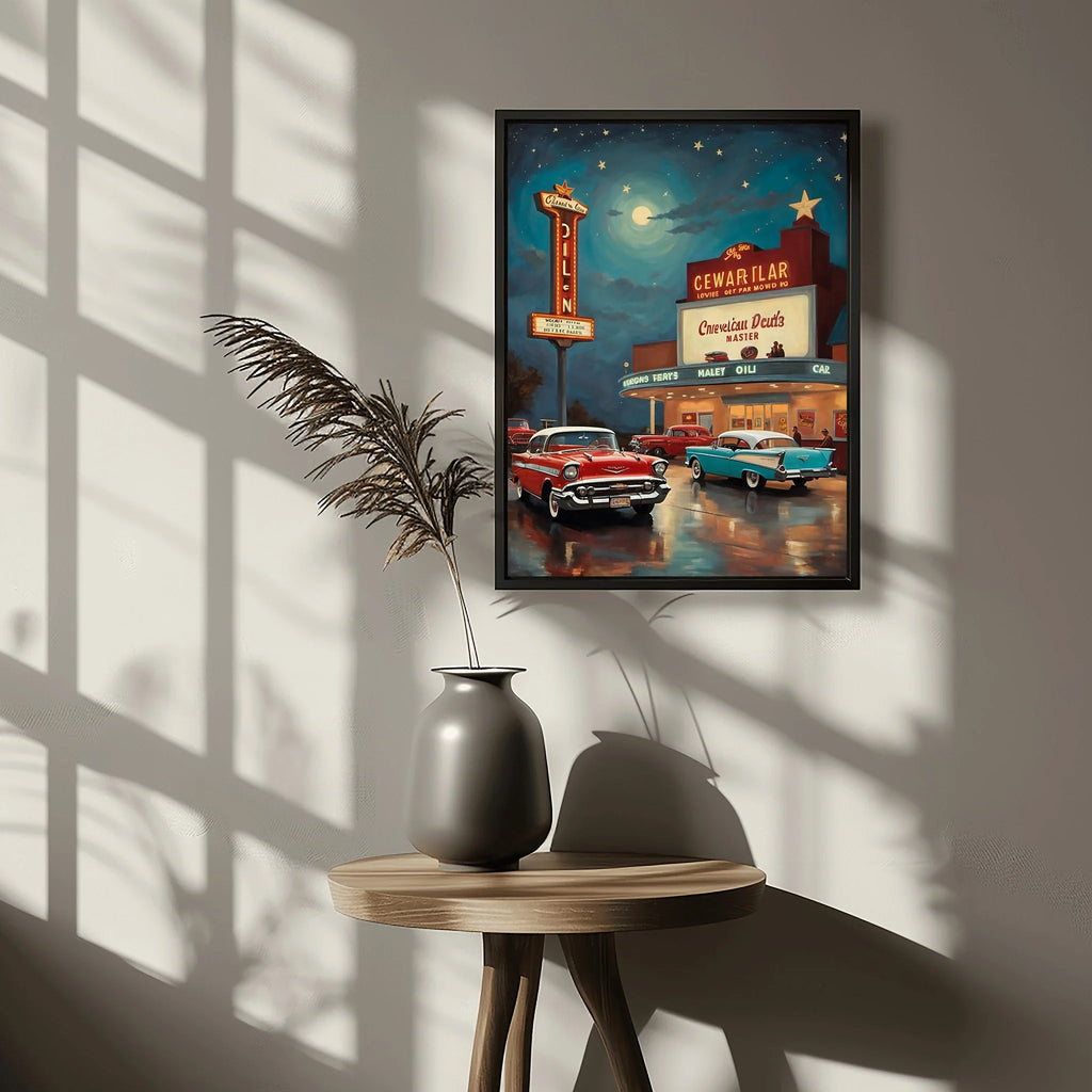 1957 Tri-Five Icon Collection - Drive-In Cinema Edition | Poster Canvas