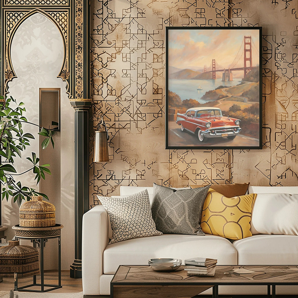 1957 Tri-Five Icon Collection - Golden Gate Edition | Poster Canvas