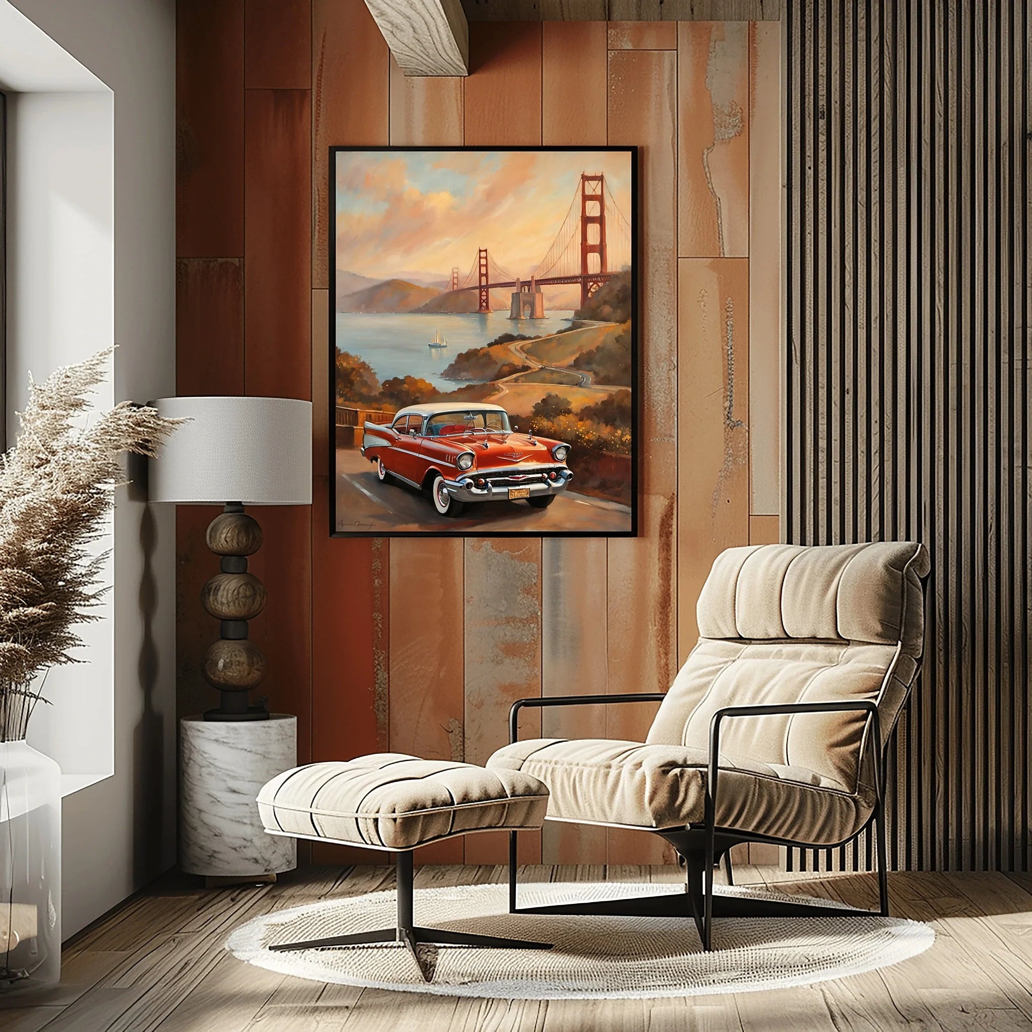 1957 Tri-Five Icon Collection - Golden Gate Edition | Poster Canvas