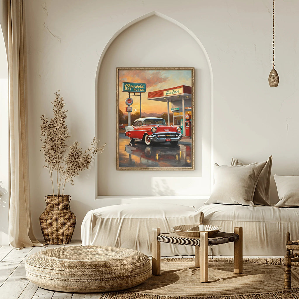 1957 Tri-Five Icon Collection - Vintage Station Edition | Poster Canvas