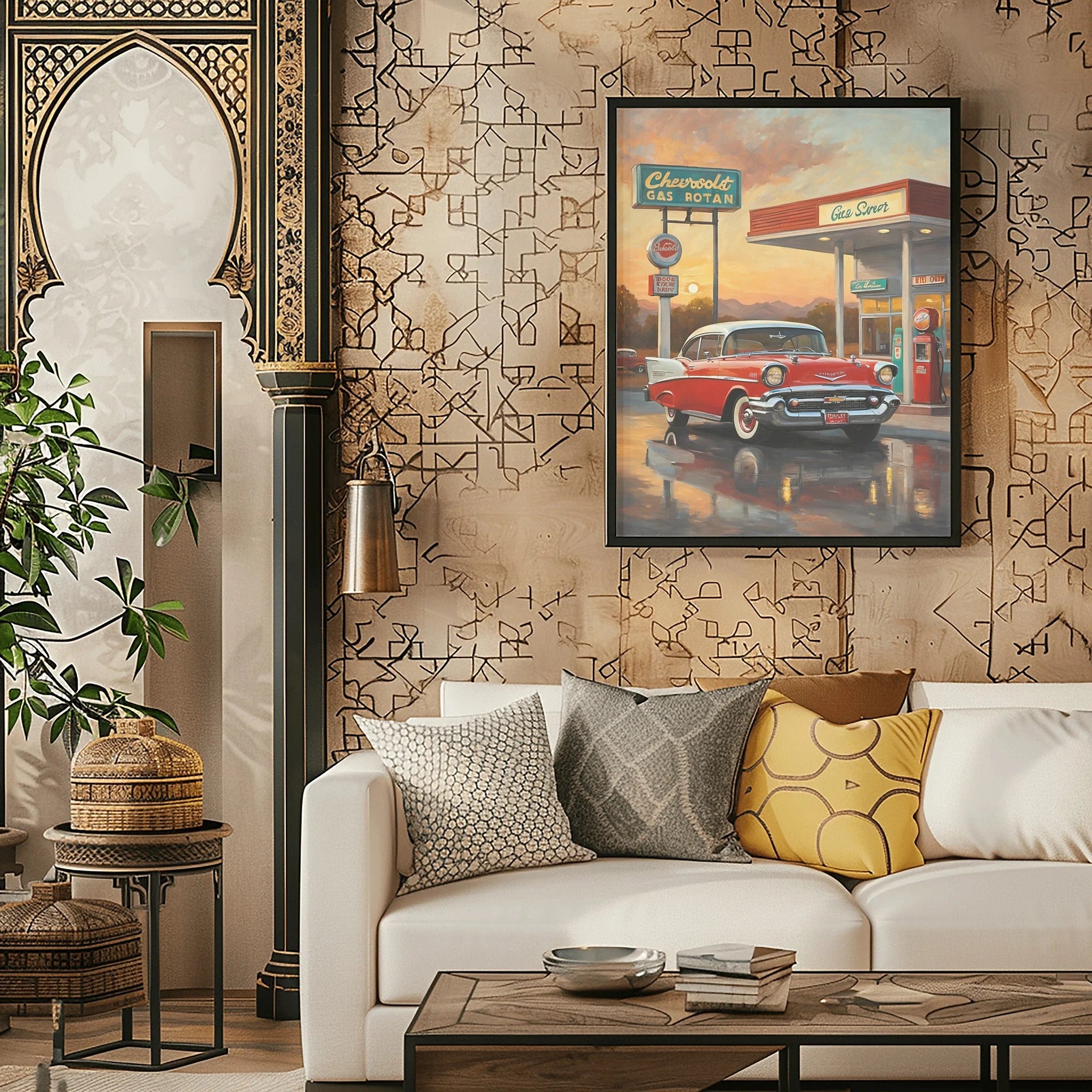 1957 Tri-Five Icon Collection - Vintage Station Edition | Poster Canvas
