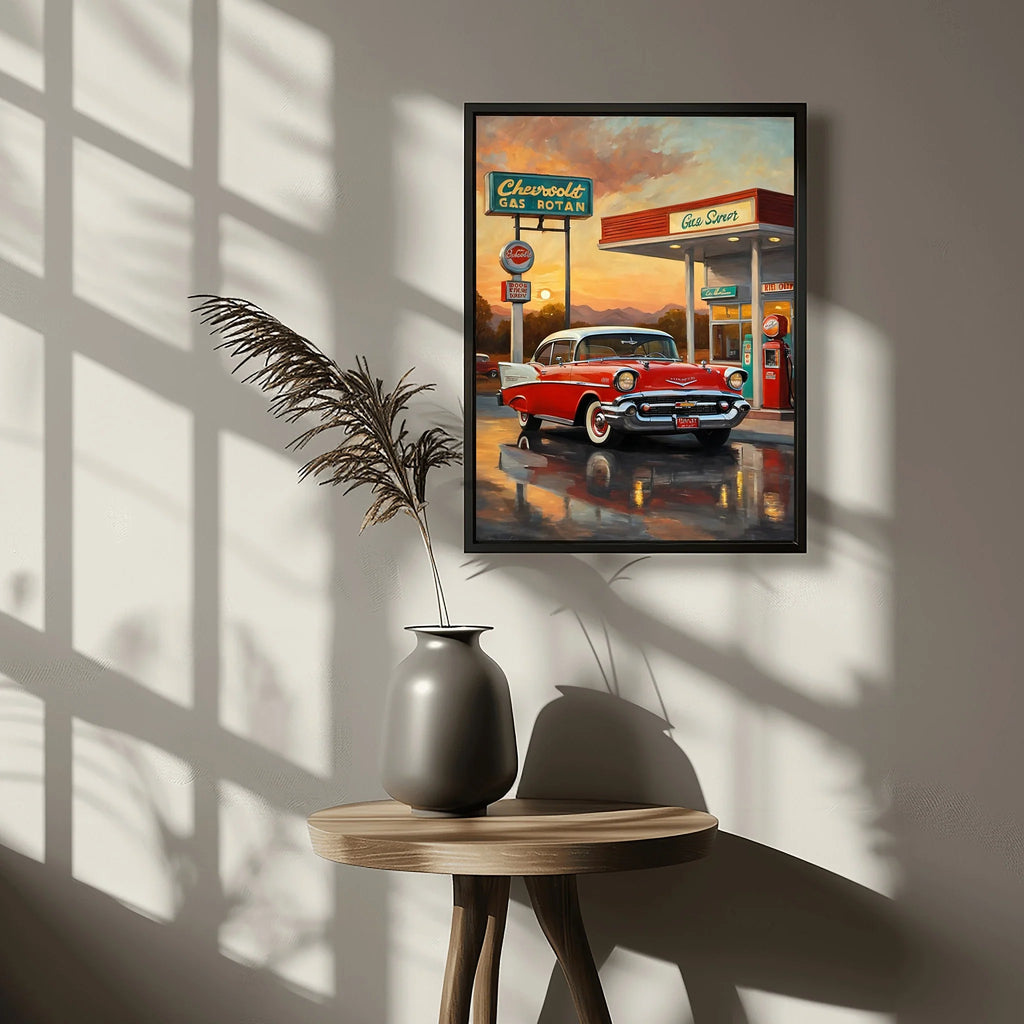 1957 Tri-Five Icon Collection - Vintage Station Edition | Poster Canvas