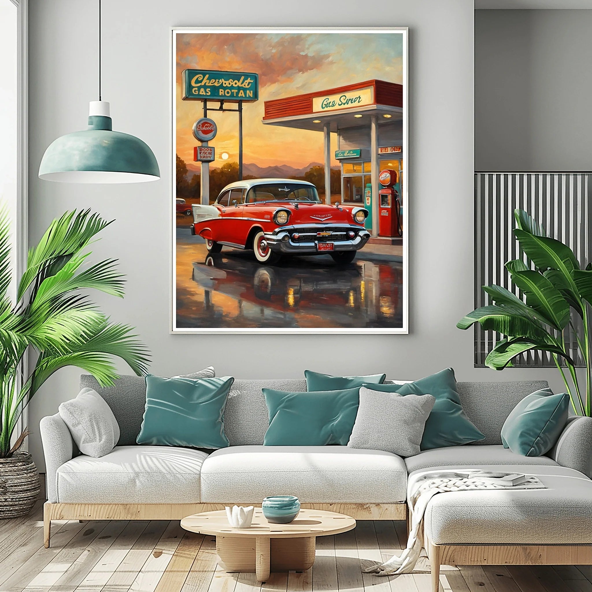 1957 Tri-Five Icon Collection - Vintage Station Edition | Poster Canvas