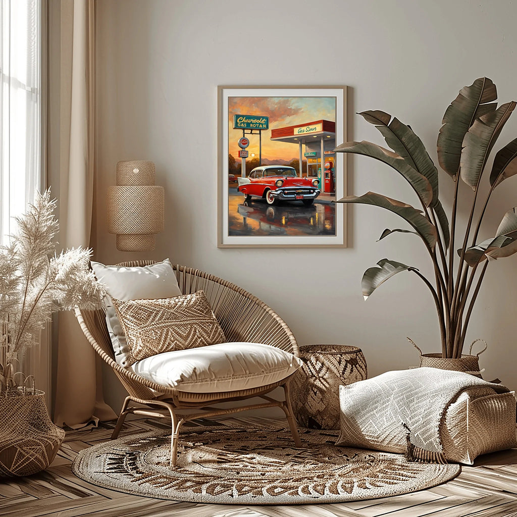 1957 Tri-Five Icon Collection - Vintage Station Edition | Poster Canvas