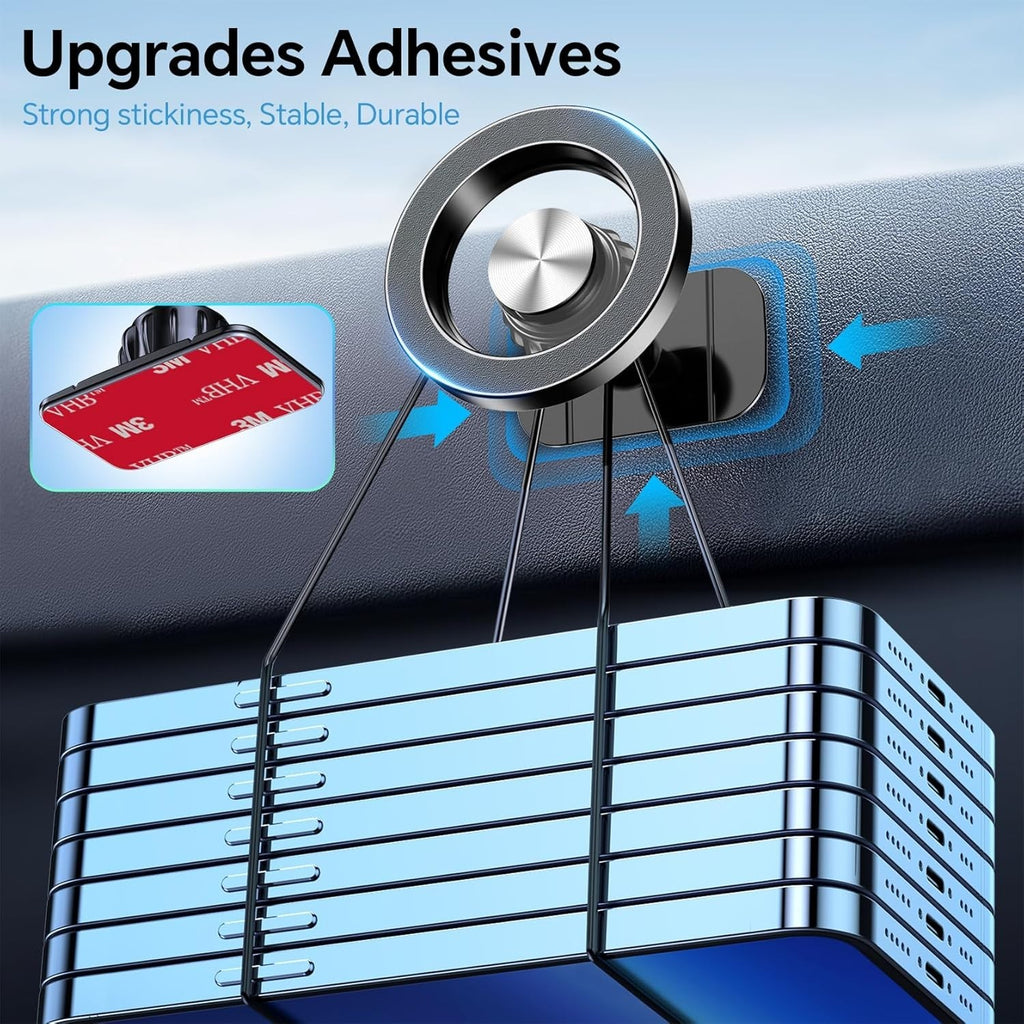 N21 MagSafe Car Mount Strong Magnets Magnetic 1 Pack Black Adjustable