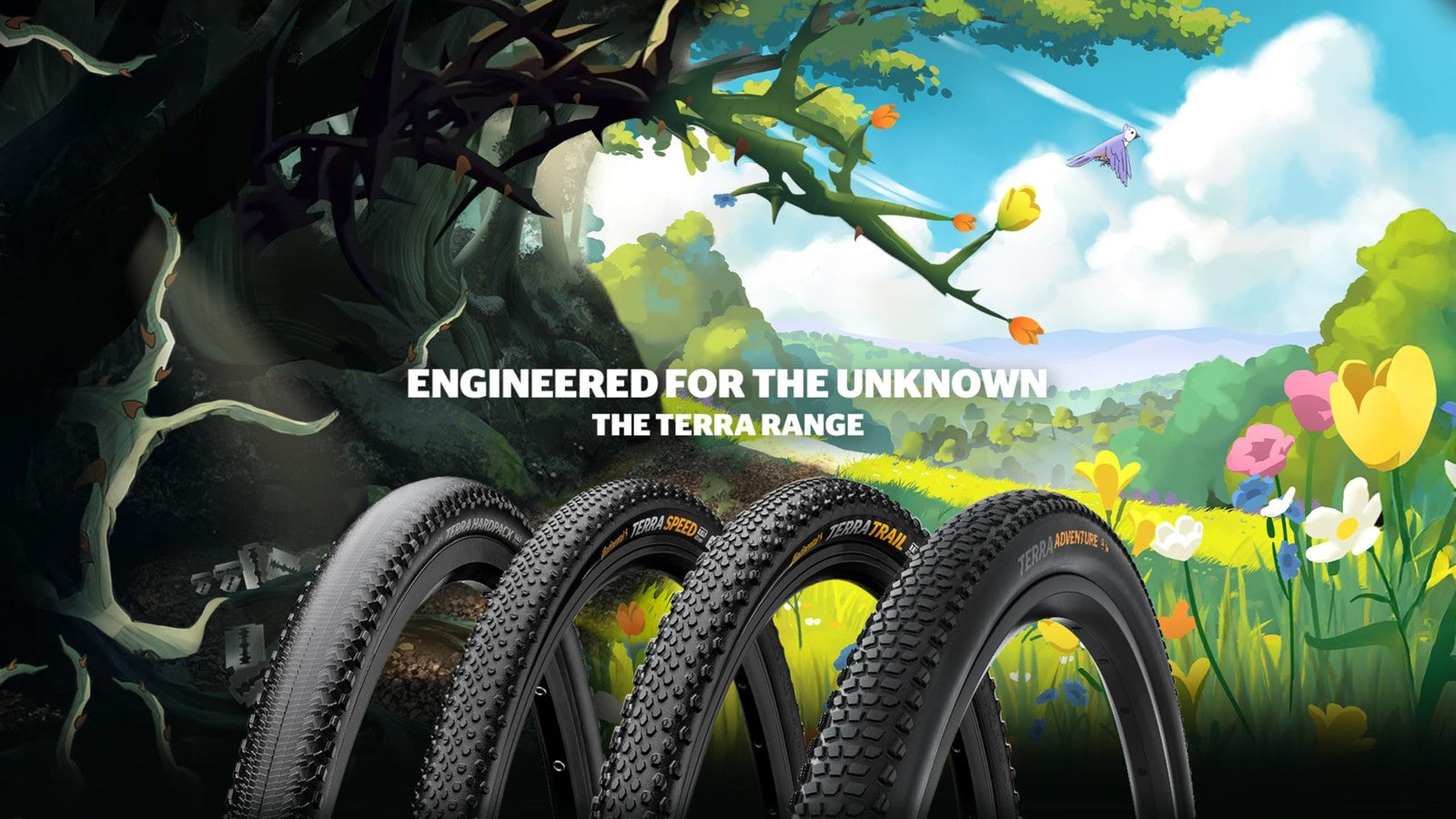Continental Terra Speed - Black/Cream - Tubeless Gravel Bike Tire Engineered