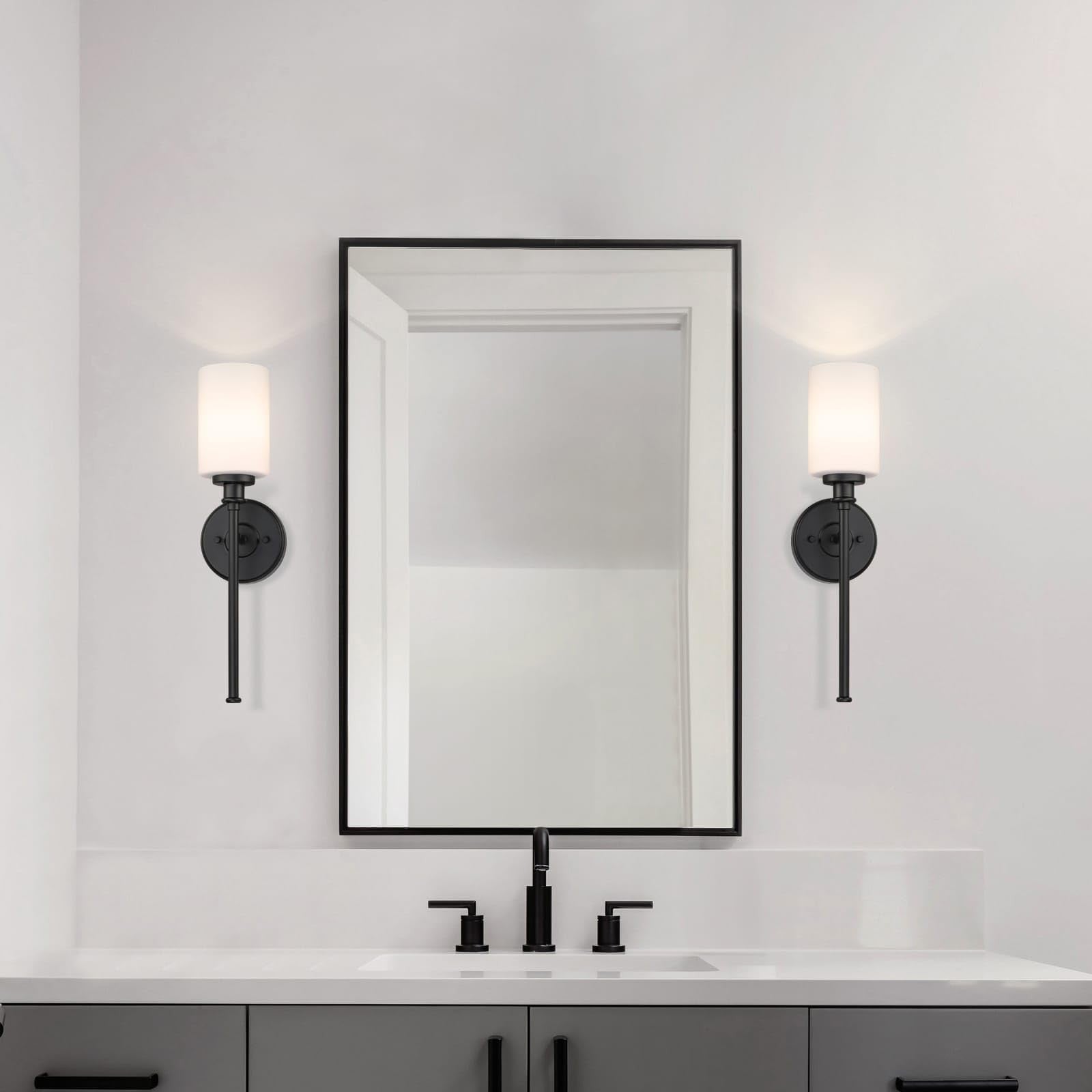 Xinbei Lighting Black Wall Sconce Bathroom Vanity Sconces Wall Lighting Indoor