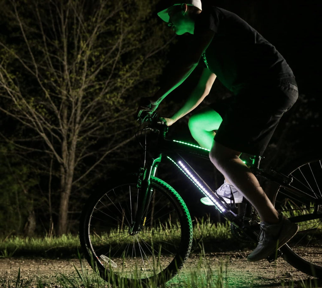 Actionglow Led Bike Lighting System Ag2 - Bike Frame Lights 7 Color Modes 100