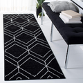 Safavieh Adirondack Collection Runner Rug - 26 X 10 Black Ivory Modern