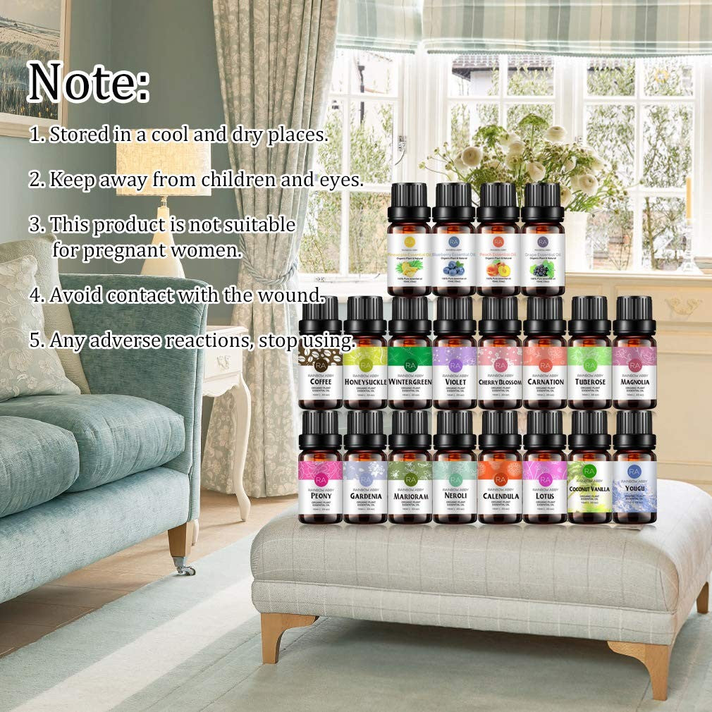 Rainbow Abby 20-Pack 100 Pure Essential Oil