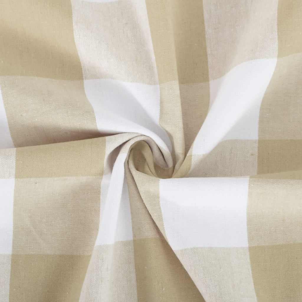 Natus Weaver 3 Pc Cotton Classic Country Farmhouse Kitchen Window Curtain