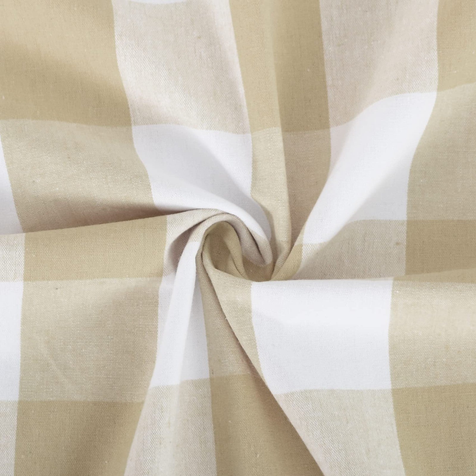 Natus Weaver 3 Pc Cotton Classic Country Farmhouse Kitchen Window Curtain