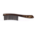 Tan Mujiang Wooden Hair Comb Wide-Tooth Inserted Teeth For Women Curly Hair