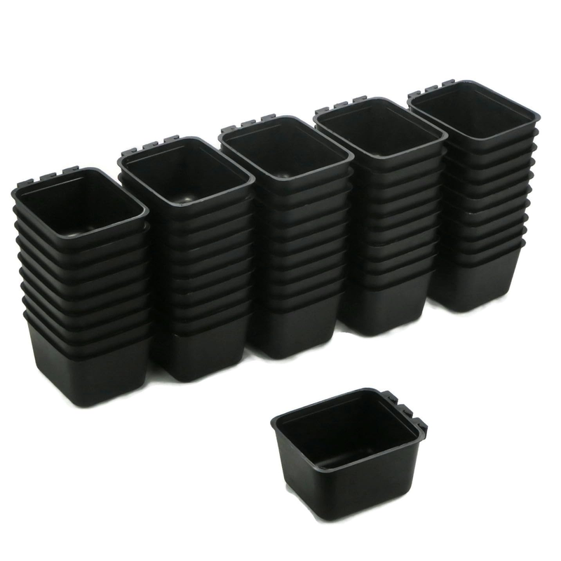 The Rop Shop 50-Pack - Black Cage Cups Hold 1 Pint / 16 Fl Oz To Hang Feed