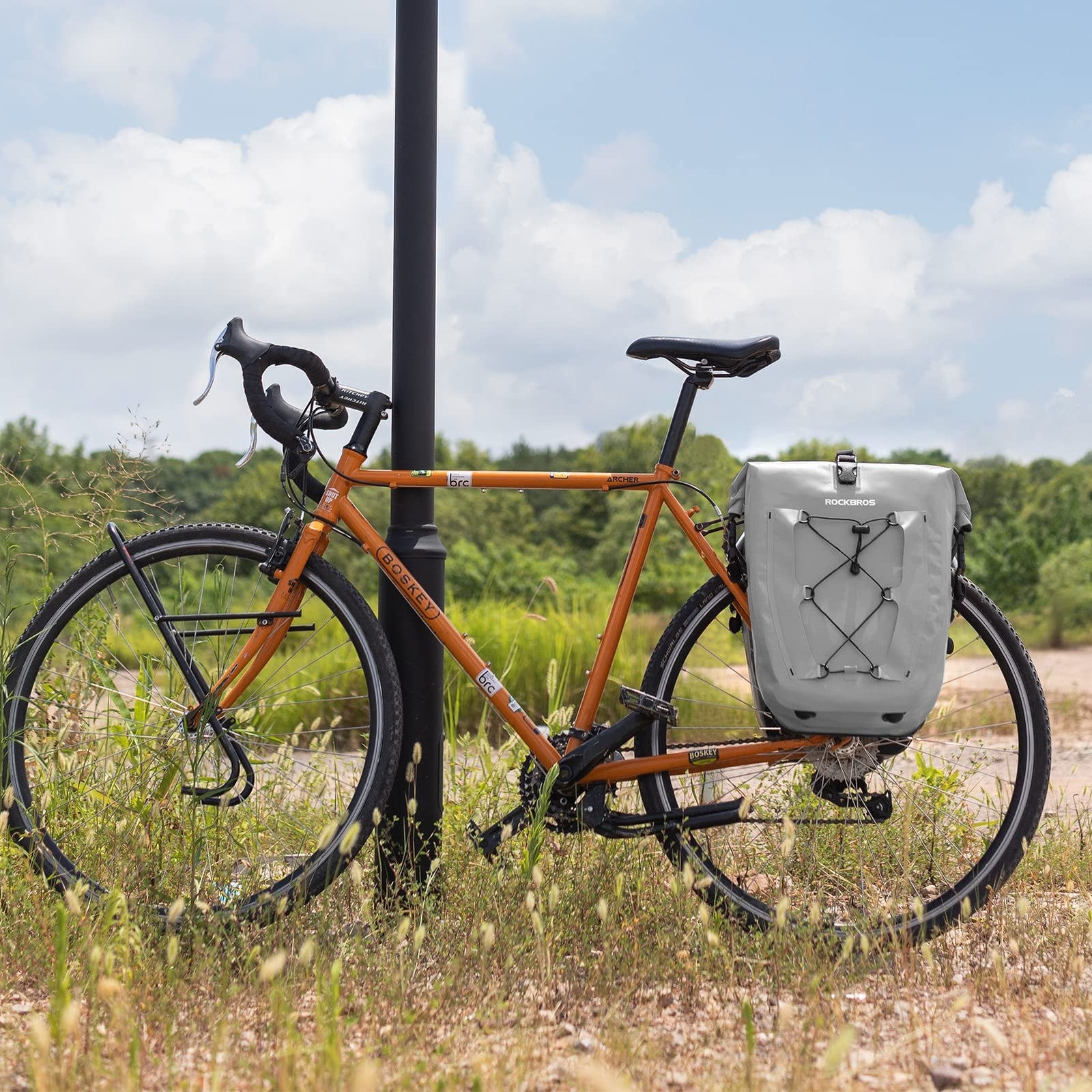 Rockbros Bike Panniers Waterproof Bike Rear Rack Bag Max 30L Large Capacity