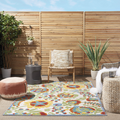 Nourison Home Aloha Ivory Multicolor 36 X 56 Area Rug - Easy Clean Non Shedding