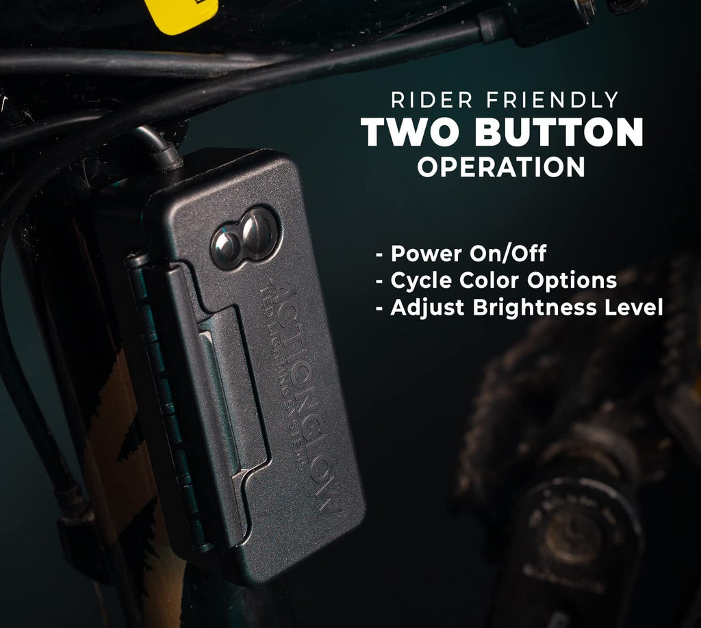 Actionglow Led Bike Lighting System Ag2 - Bike Frame Lights 7 Color Modes 100
