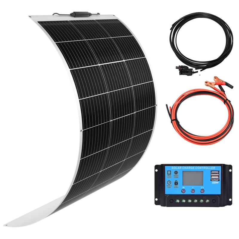 Xinpuguang Flexible Solar Panel 100W 12V Monocrystalline Solar Kit Hightweight
