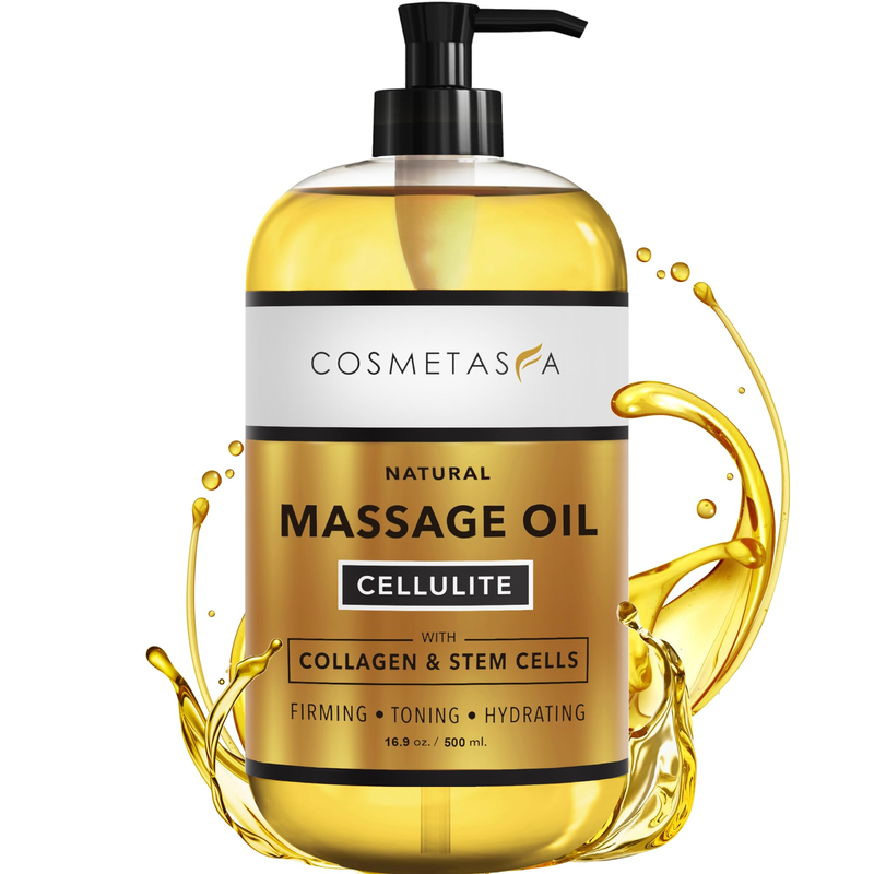 Large Cellulite Massage Oil Collagen Stem Cells- 100 Natural Cellulite Oil