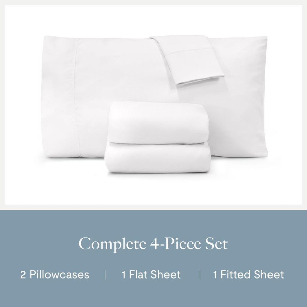 Jennifer Adams Essentials Sheet Set 4 Piece Microfiber Bed Sheets Set -