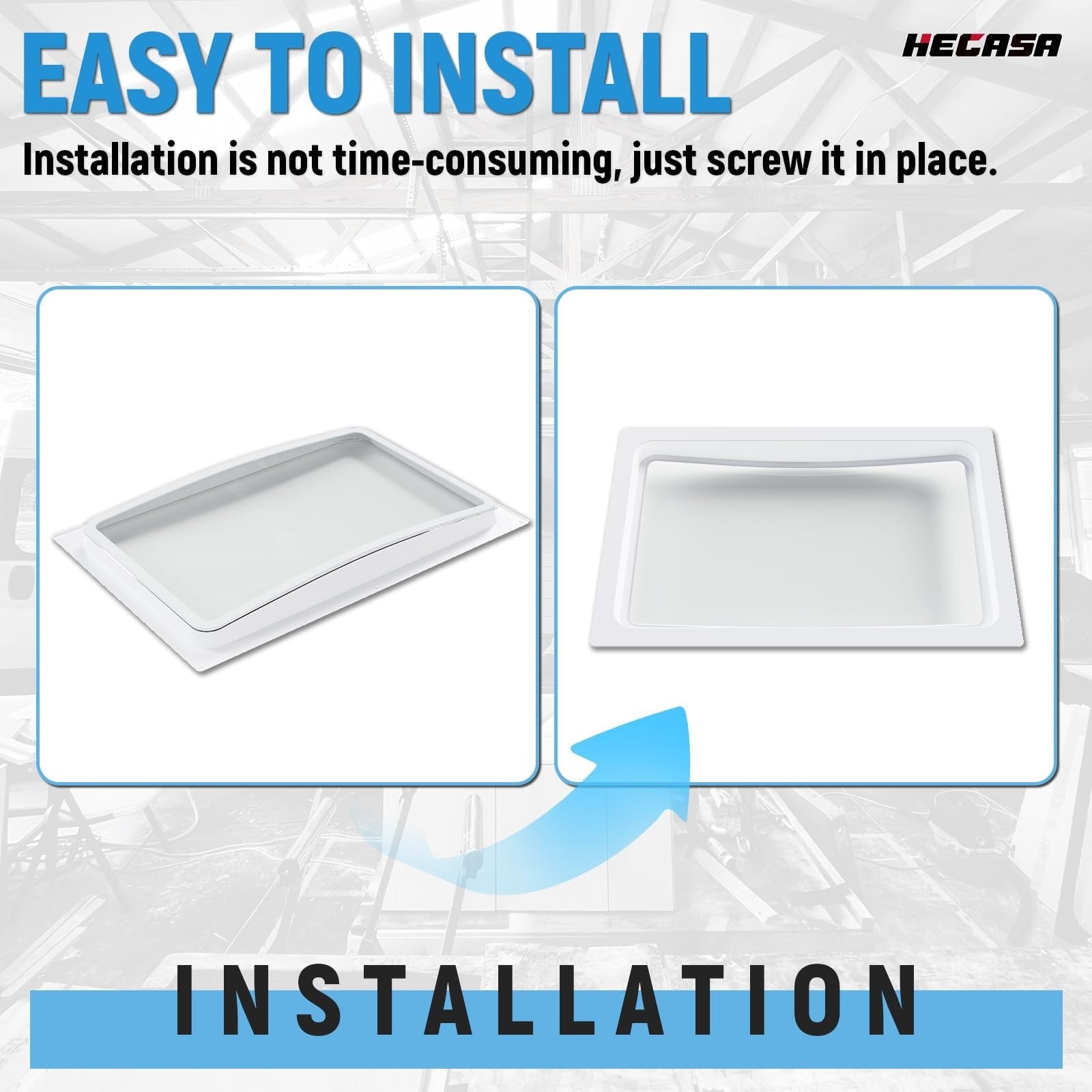 Hecasa Rv Skylight Inner Dome For 14 X 22 Opening Bathroom Skylight Replacement