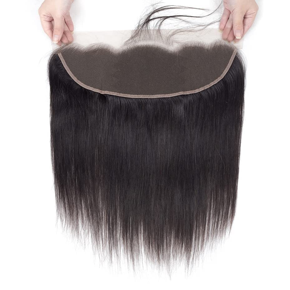 Feibin 13X4 Lace Frontal Closure 20 Inch Ear To Ear Part Brazilian Silky