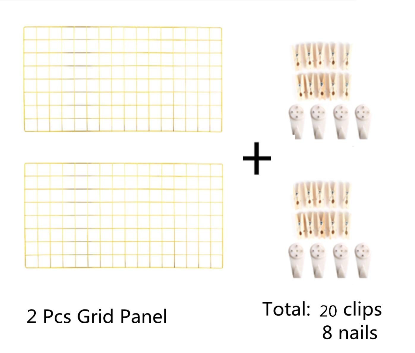 Yash Enterprises Yash Metal Wire Grid Panel Display Organizer Postcard Wall