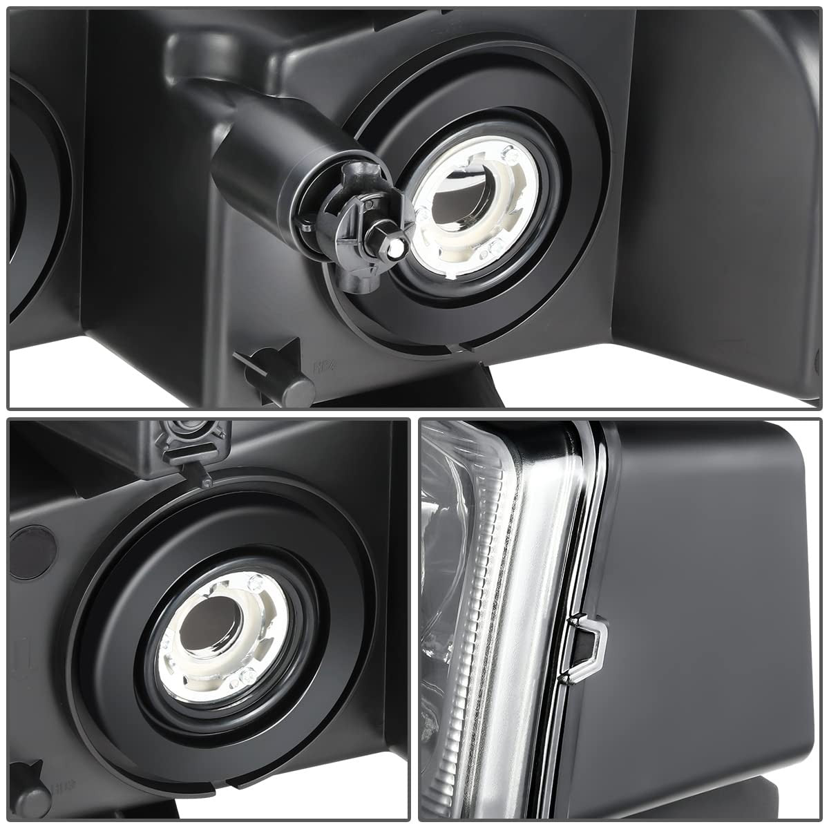 Dna Motoring Hl-Oh-Cegs03-2P-Bk Pair Of Oe Style Headlights Compatible 03-14
