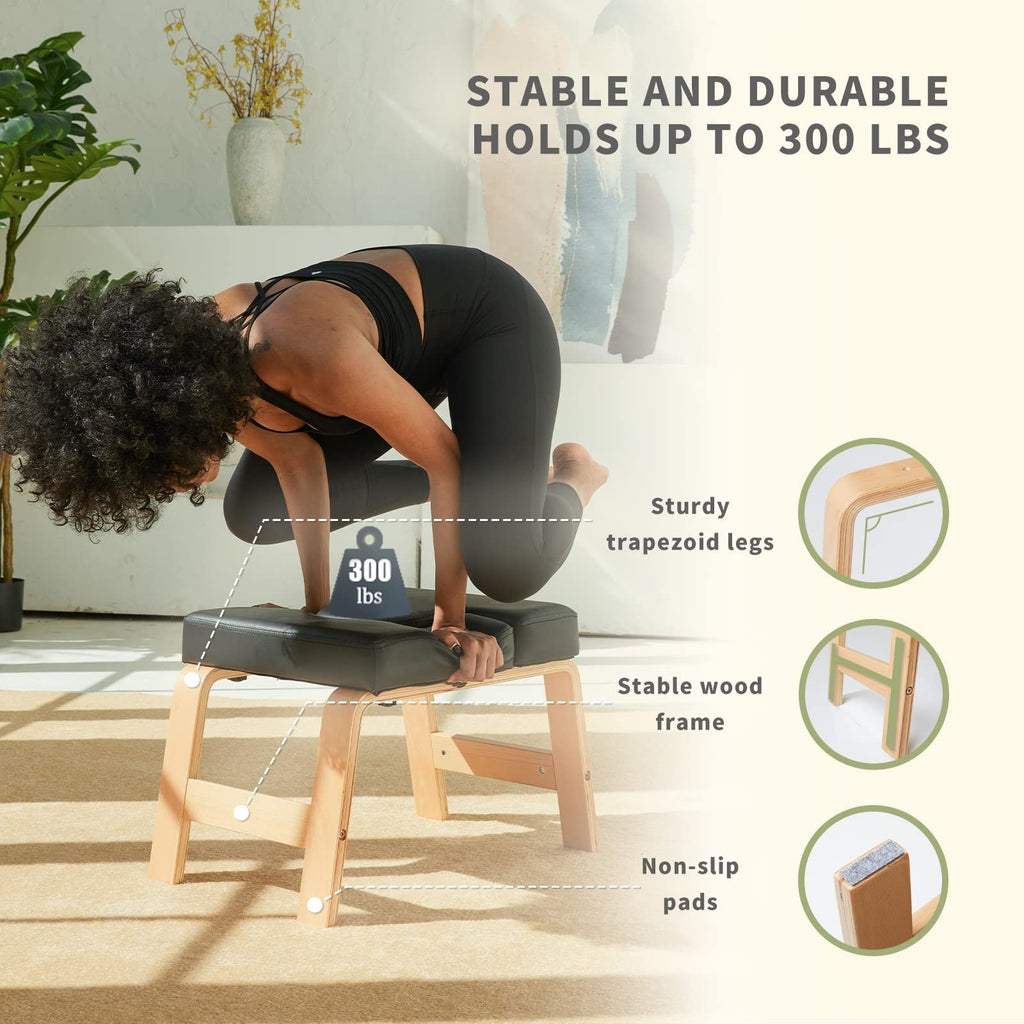 Restrial Life Yoga Inversion Bench- Headstand Bench For Home Gym Relieve Stress