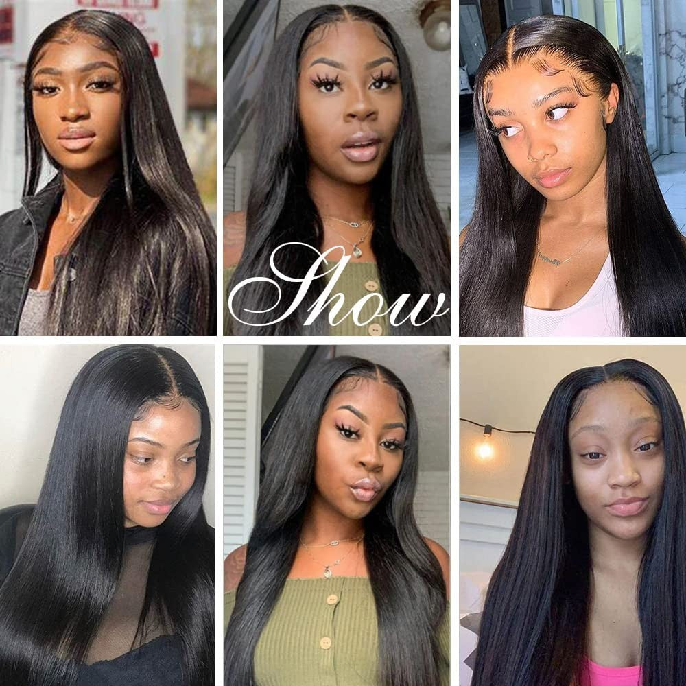 Feibin 13X4 Lace Frontal Closure 20 Inch Ear To Ear Part Brazilian Silky