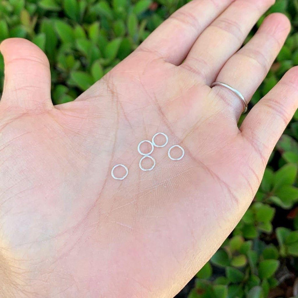 50Pcs Adabele 925 Sterling Silver Open Jump Rings 6Mm 0.24 Inch O Ring