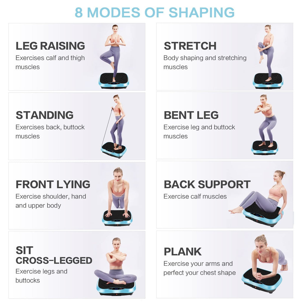 Yokele Vibration Plate Exercise Machine - Whole Body Fitness Vibration Platform