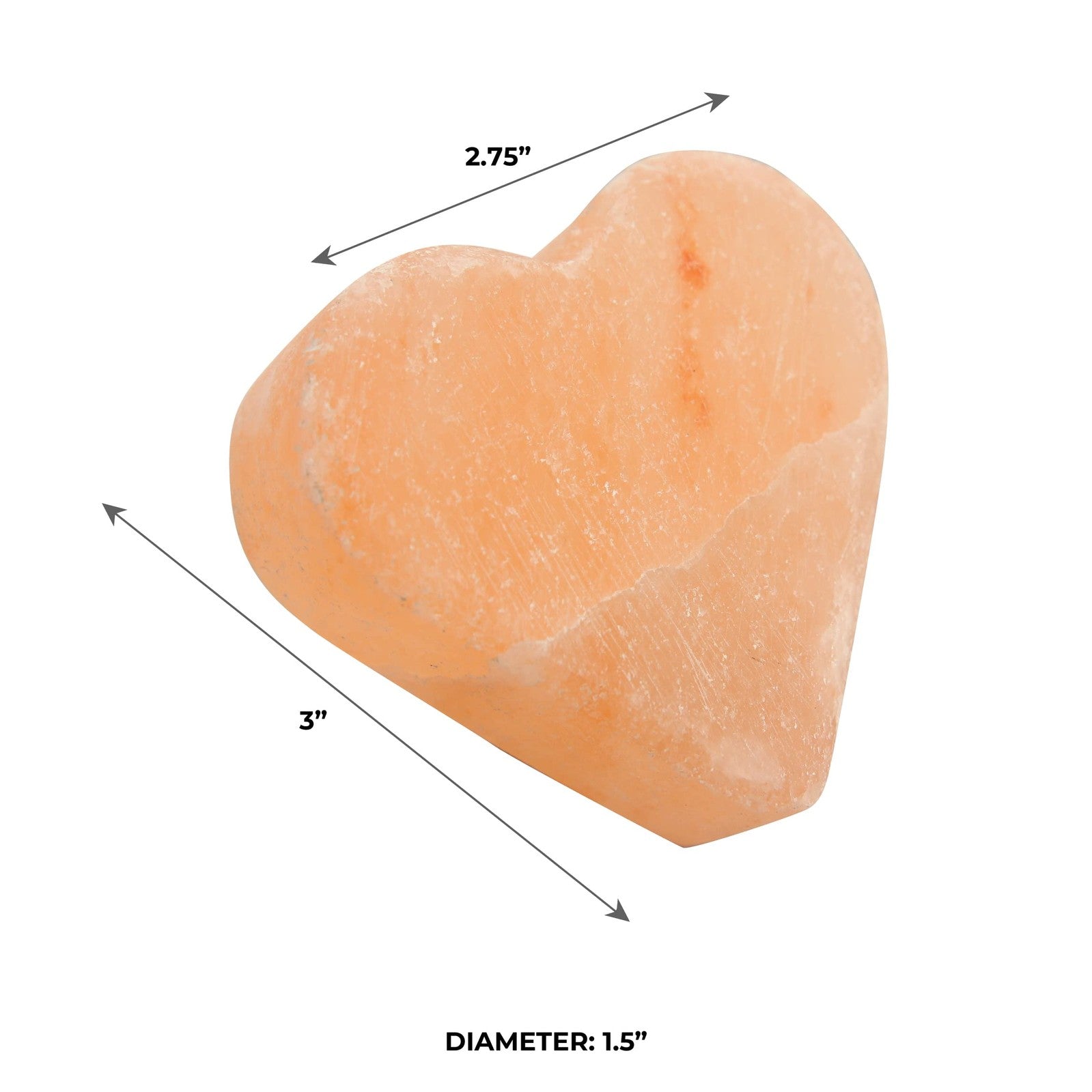 Pure Himalayan Salt Works Heart Massage Stone Pink Crystal Hand-Carved Stone
