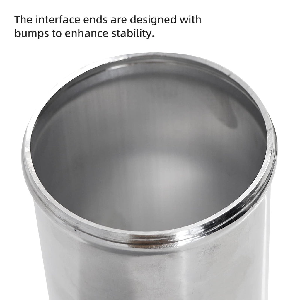 Etl Industries Od 3.589Mm Length 6 152Mm Aluminum Pipe Intake Adapter 3.5 Tube