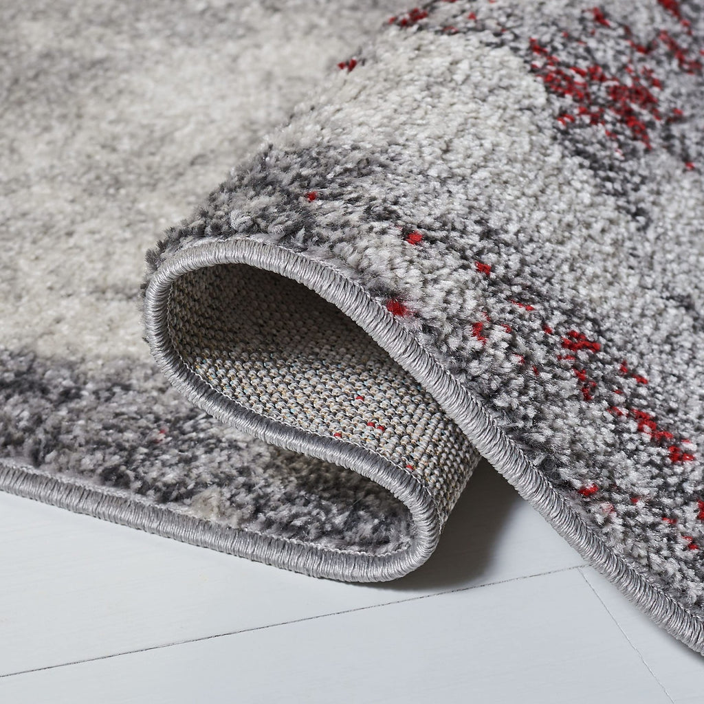 Safavieh Adirondack Collection Runner Rug - 26 X 10 Red Grey Modern Abstract