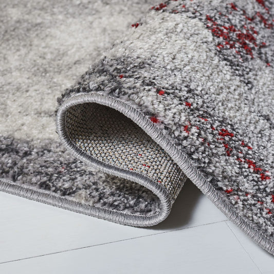 Safavieh Adirondack Collection Runner Rug - 26 X 10 Red Grey Modern Abstract