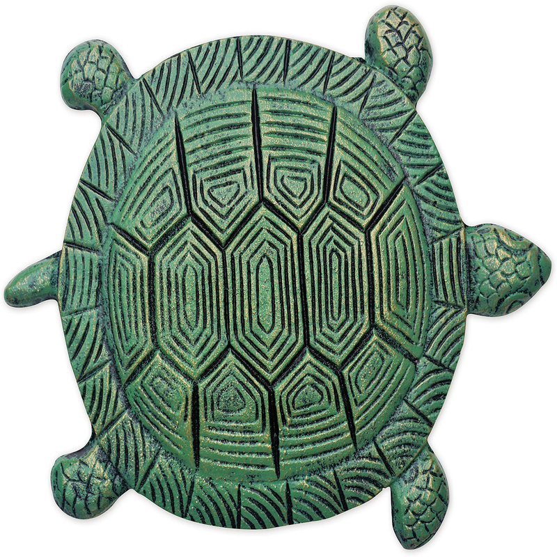 Sunset Vista Designs Garden Path Cast Iron Stepping Stone 10 X 13 Turtle -