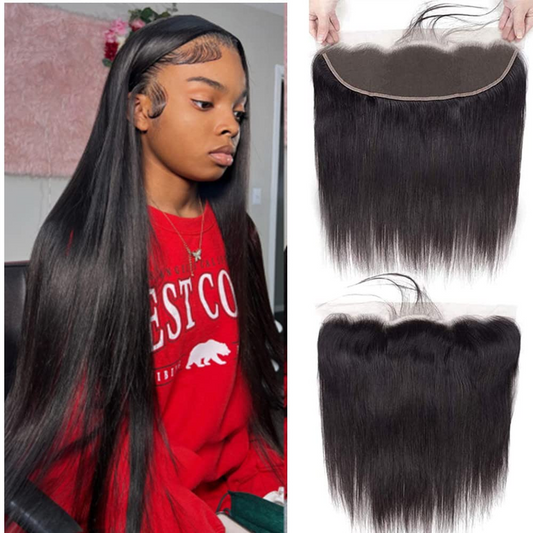 Feibin 13X4 Lace Frontal Closure 20 Inch Ear To Ear Part Brazilian Silky