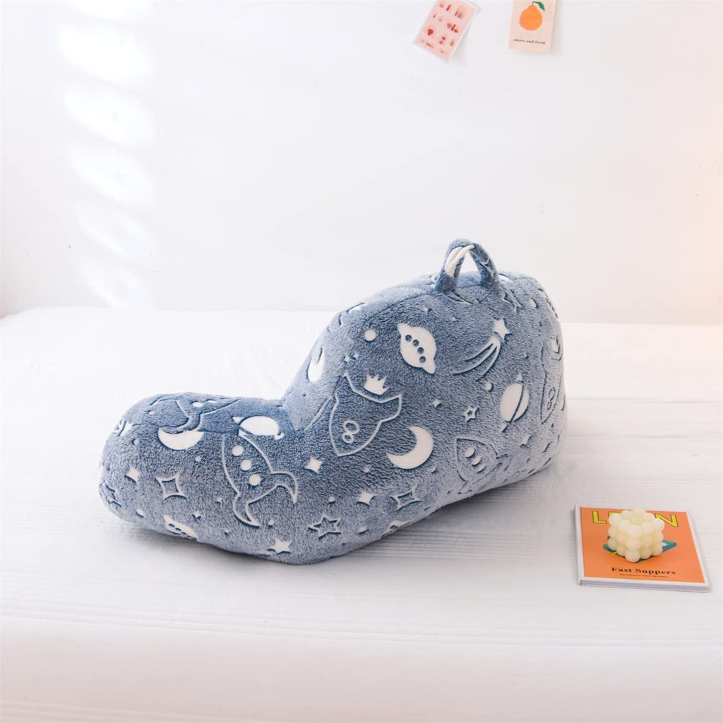 Holawakaka Glow In The Dark Reading Pillow For Sitting Up In Bed Sofa Kids