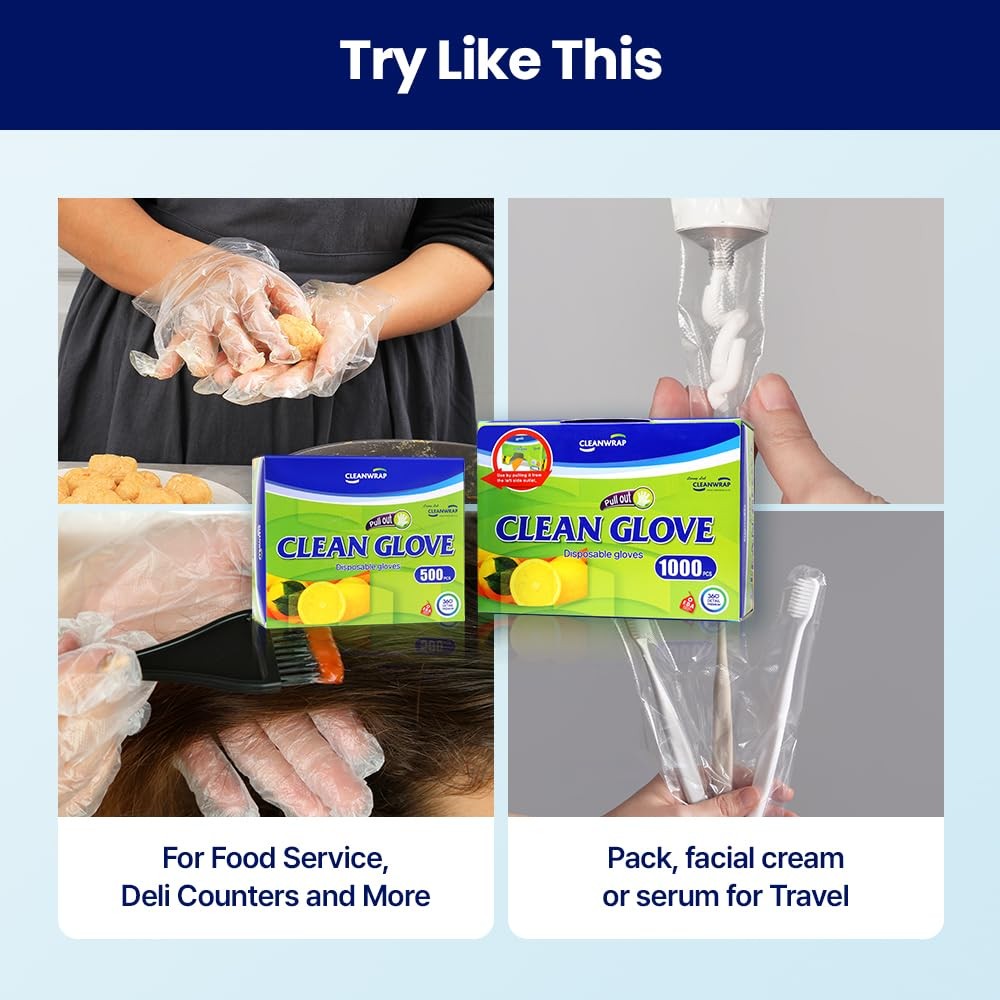Cleanwrap Disposable Gloves - Ldpe Bpa 1000 Piece - Mothers Day Gifts For Mom I