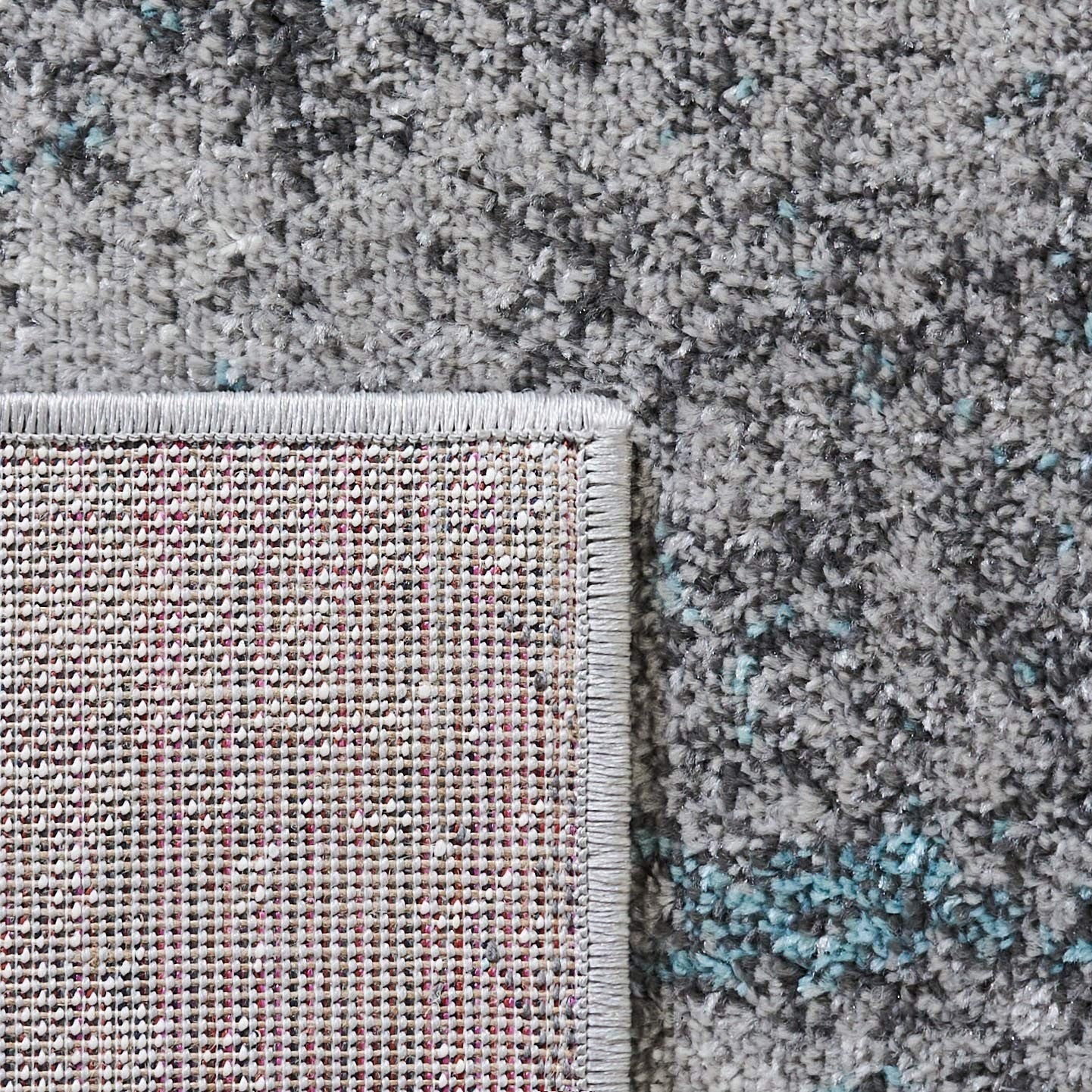 Safavieh Adirondack Collection Area Rug - 4 Square Turquoise Grey Modern