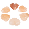 Pure Himalayan Salt Works Heart Massage Stone Pink Crystal Hand-Carved Stone