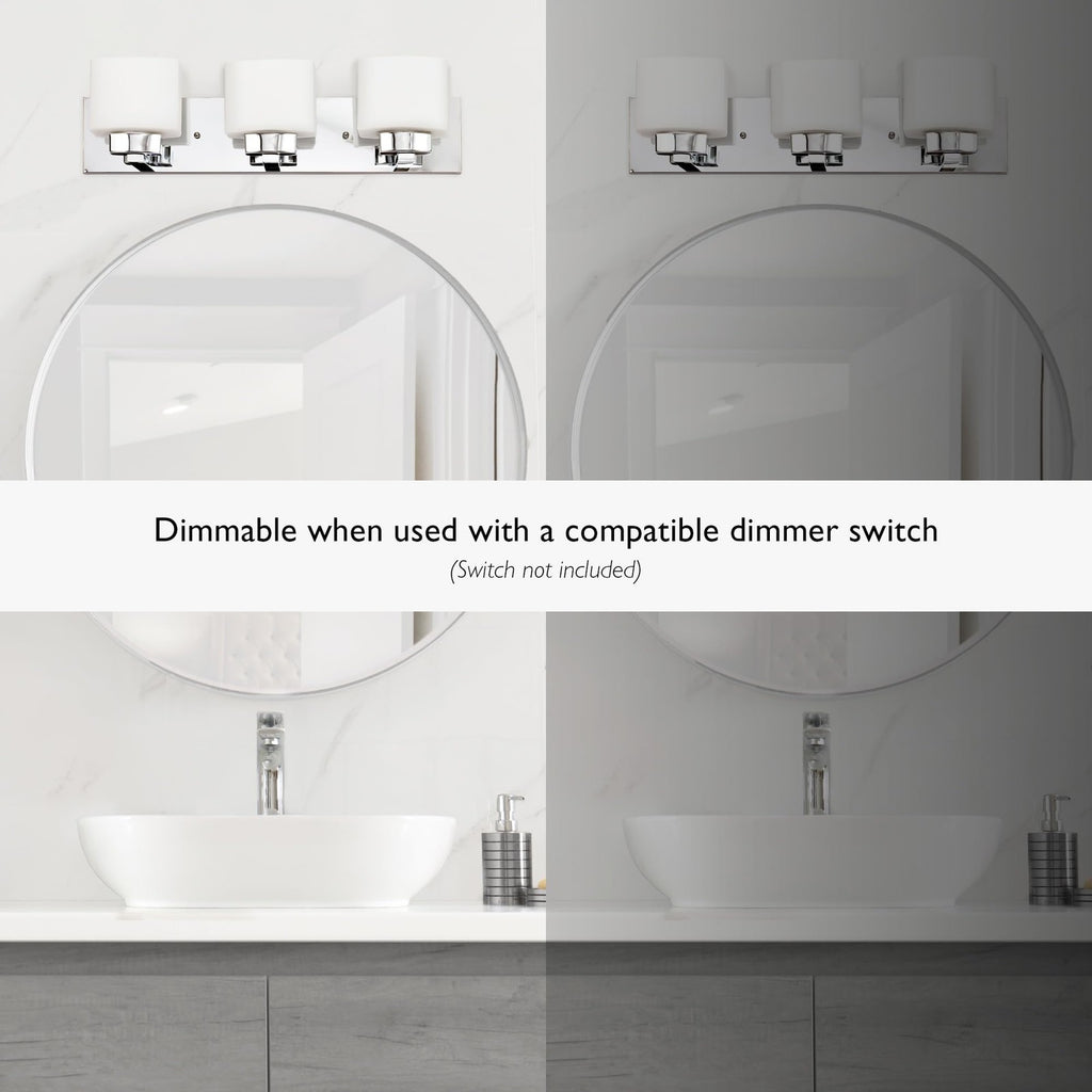 Design House 587469 Dove Creek 3-Light Vanity Light Polished Chrome Finish