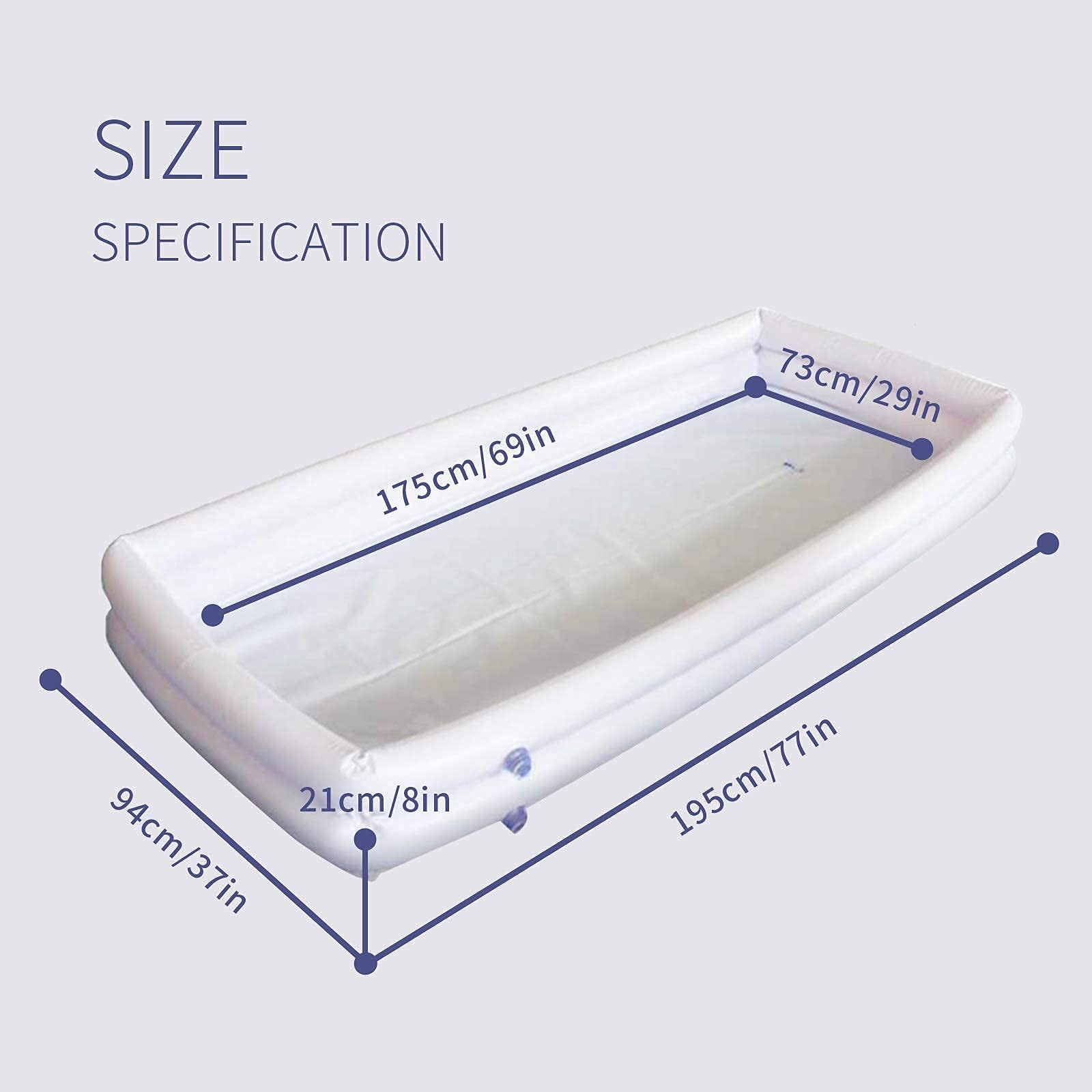 Fanwer Medical Inflatable Bathtub Bath Kit Electric Air Pump For Geriatric