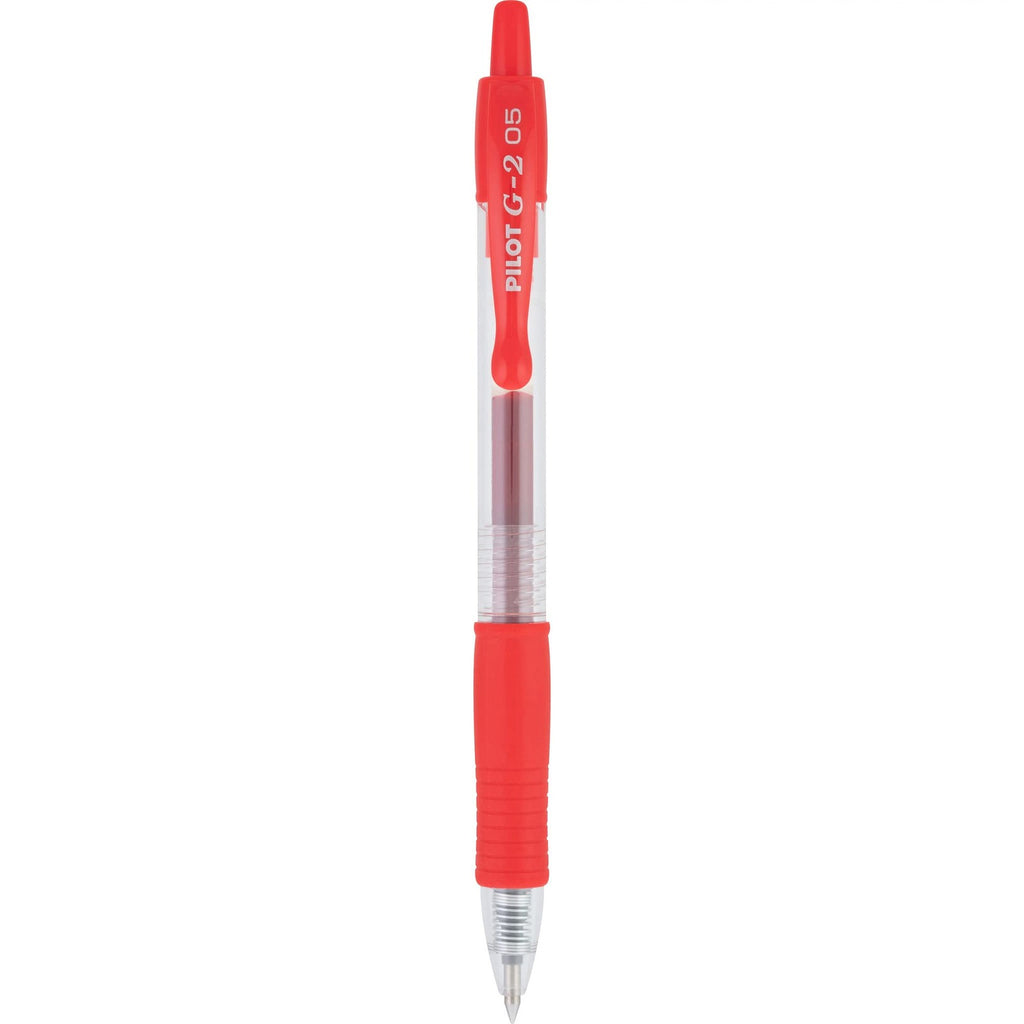 Pilot G2 Premium Gel Roller Pens Extra Fine Point 0.5 Mm Red Pens Pack Of 8 -