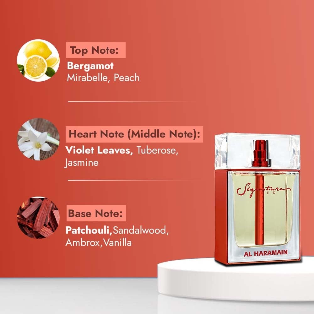 Al Haramain Signature Red Eau De Parfum Spray 34 Ounce Unisex