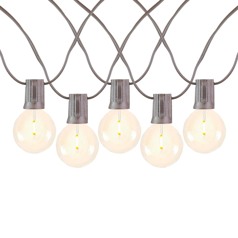 Novelty Lights 50 Feet G50 Led Patio String Light Set 50 Bulbs Warm White