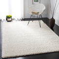 Safavieh August Shag Collection Area Rug - 4 Square Ivory Solid Design