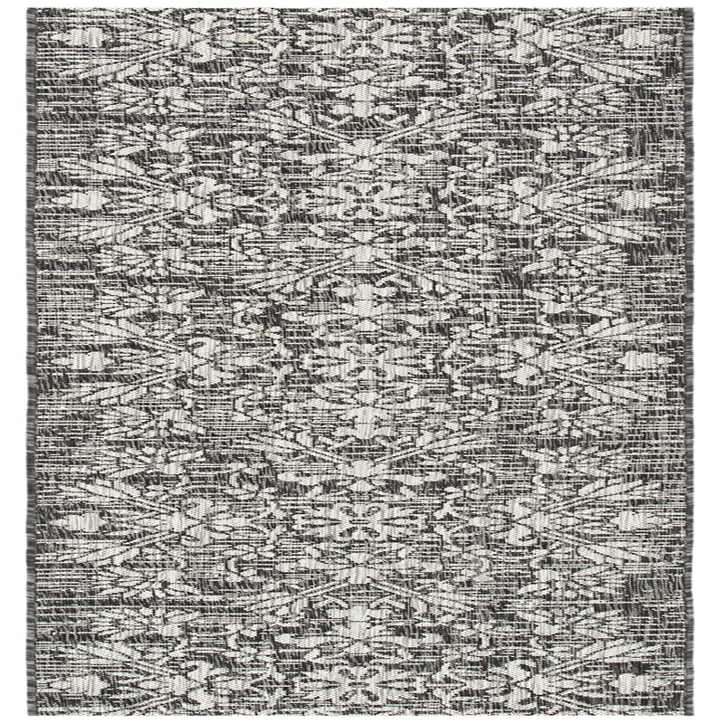 Safavieh Courtyard Collection 23 X 8 Black/Light Grey Cy8064 Indoor-Outdoor